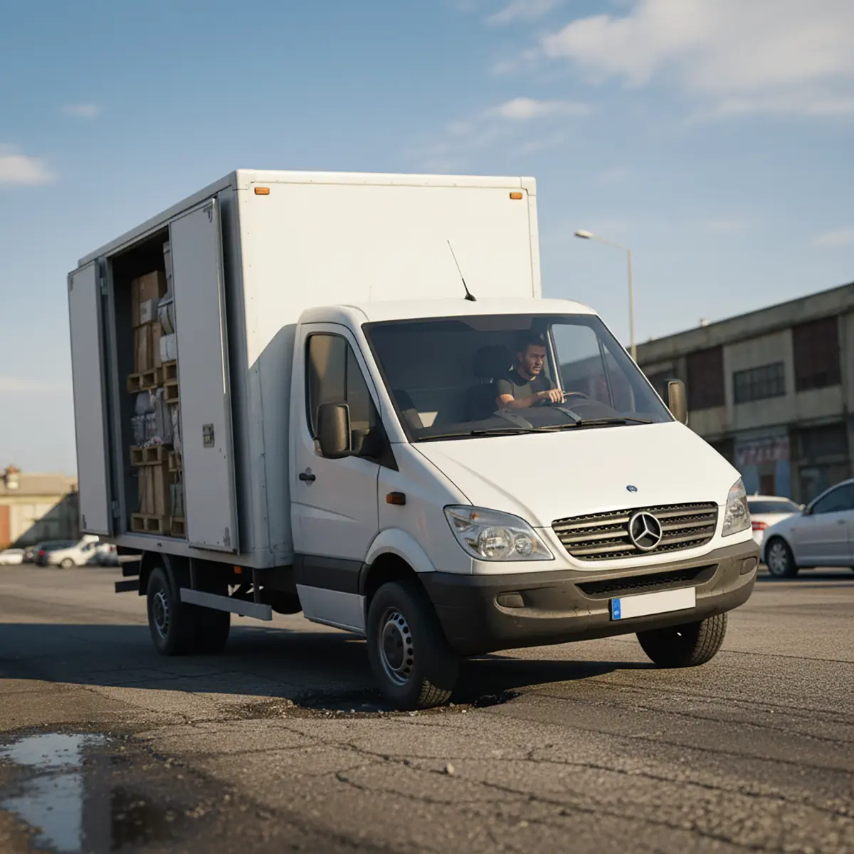 camión con sobrecarga intentando reducir la avería